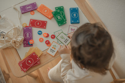 Felt Play Money Set: Montessori Toddler Toy, Homeschool Math