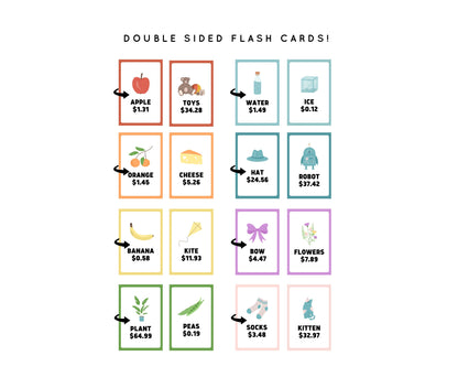 Felt Play Money Set: Montessori Toddler Toy, Homeschool Math