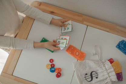 Felt Play Money Set: Montessori Toddler Toy, Homeschool Math